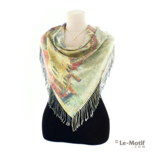 Платок Le Motif из шерсти и хлопка на шее, арт. 15GF227