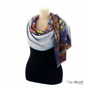 Шарф Le Motif из шерсти и хлопка на шее, арт. 15LS15-2