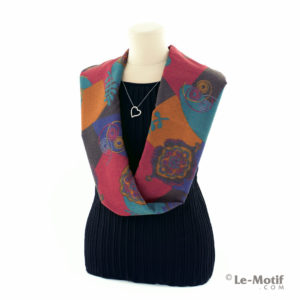 Шарф-снуд Le Motif Couture из хлопка на шее, арт. BT03-5
