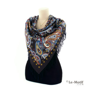 Платок Le Motif из шерсти и хлопка на шее, арт. LSF15-688