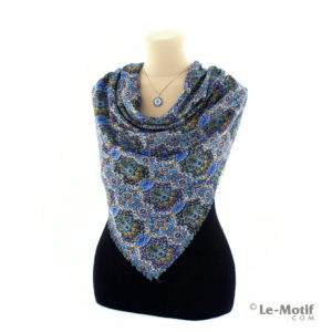 Платок Le Motif Couture из шёлка и хлопка на шее, арт. S157-3
