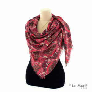 Платок Le Motif Couture из шёлка и хлопка на шее, арт. S193-1