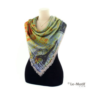 Платок Le Motif из хлопка с вискозой на шее, арт. RSF15-682