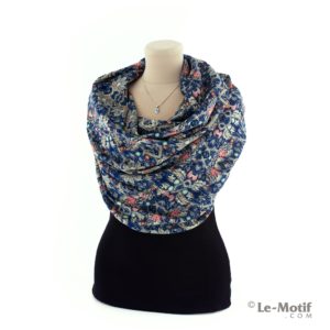 Платок Le Motif из шелка и хлопка на шее, арт. S181-1