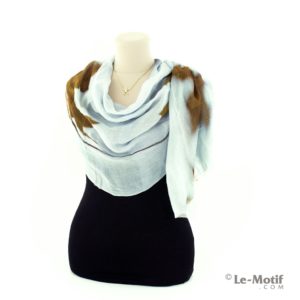 Палантин Le Motif Couture из шелка и хлопка как красиво завязать