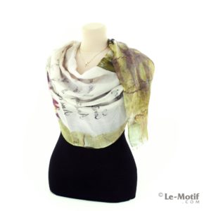 Палантин Le Motif Couture из шелка и хлопка как красиво завязать