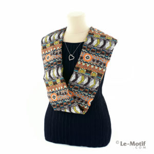 Шарф-снуд Le Motif Couture из шёлка и хлопка на шее, BT02-12X