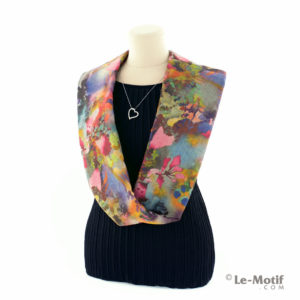 Шарф-снуд Le Motif Couture из хлопка на шее, арт. BT03-1