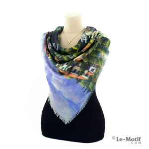 Платок Le Motif из хлопка с вискозой на шее, арт. RSF15-531