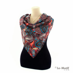 Платок Le Motif Couture из шёлка и хлопка на шее, арт. SM186-2