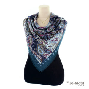 Платок Le Motif Couture из шерсти на шее, арт. Y01-3